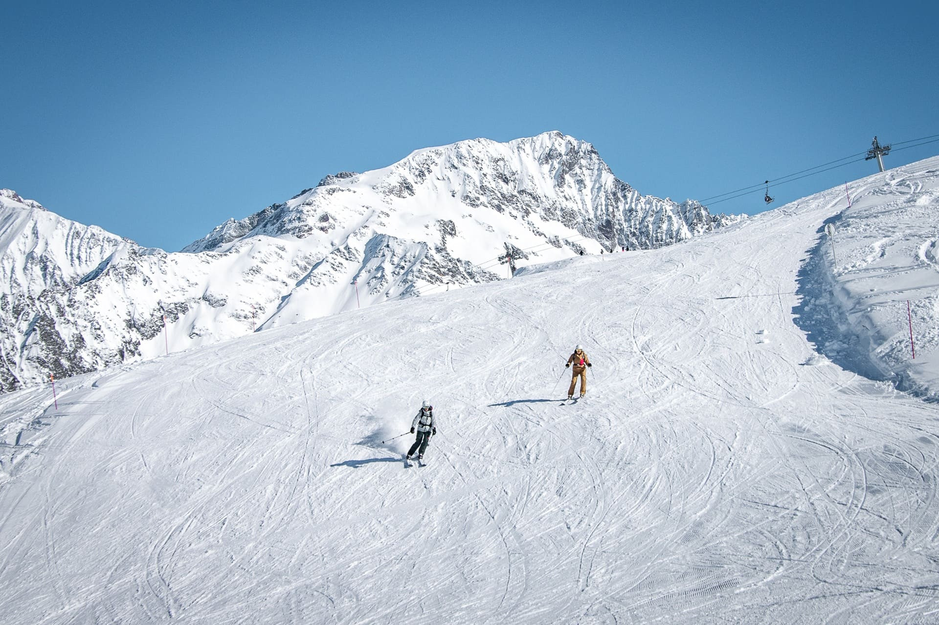 Ski alpin aux Contamines-Montjoie Ski alpin aux Contamines-Montjoie
